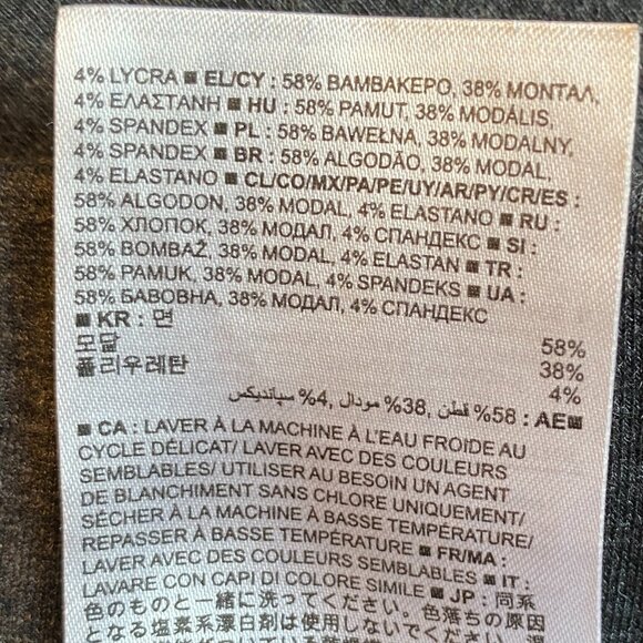 Gap Moto Ponte Zippers Leggings Gray Riding Emo Biker Pull-On Edgy Grunge-S - Picture 13 of 14